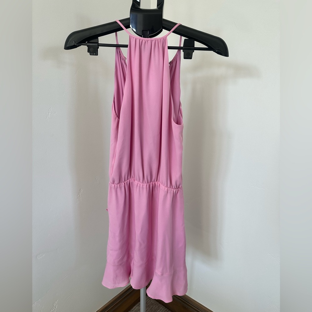 Parker Light Pink Ruffle Mini Dress - Picture 4 of 5